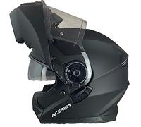 ACERBIS Casco Serel 22.06 Negro Mate Talla L ( 59/60) Casco Modular con Gafas de Sol Totalmente homologado