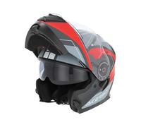 Acerbis Serel Graphic Casco, gris-rojo, tamaño L para Hombres