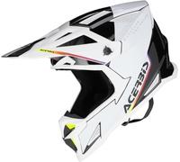 Acerbis T711, casco de motocross M male Blanco/Negro/Amarillo Neón