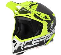 Acerbis Steel Carbon, casco de motocross S male Mate Negro/Amarillo Neón/Blanco