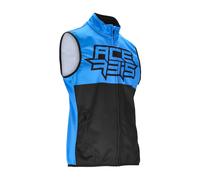Acer haleco Softshell MX Lineal Moto Cross Enduro Offroad Negro/Azul