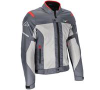 Acerbis Ruby, chaqueta textil impermeable mujer XS female Gris/Gris Claro/Rojo
