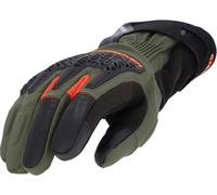 Acer rossover WP guantes impermeables para moto femenina, negro/verde, Talla M