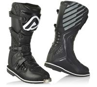Acer Team Stivali Moto Cross Enduro Offroad MX All Black Negro Homologados