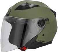 Acerbis Firstway 2.0 Casco Jet, verde mate, Talla XL (61/62)