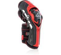 Acer orilla Protectores de rodilla, negro/rojo, Talla única