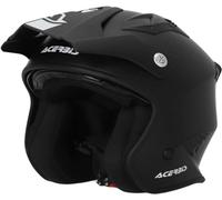ACERBIS Helmets Casco Jet Aria Negro Mate para Motorista Homologado 22.06 (M 57/58)