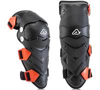 Acerbis Impact Evo Protector de rodilla de Motocross Juvenil, negro/rojo, Talla única