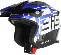 Acerbis Jet Aria Graphic Casco Jet, negro-azul, tamaño 2XL para Hombres