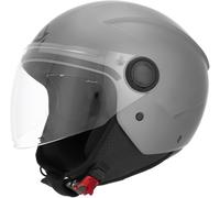 Acerbis Casco Jet Jet Brezza Metallic Gris Oscuro Tamaño S para Hombres