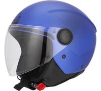 Acerbis Jet Brezza Metallic Casco Jet, Mate azul, Talla M (57/58)
