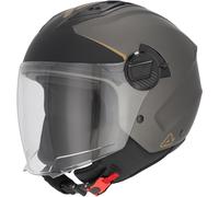 Acerbis Levante Logo Casco a reacción, negro mate/antracita/bronce, Talla L (59/60)