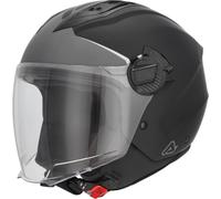 Acerbis Levante Logo Casco a reacción, negro mate/gris, Talla M (57/58)