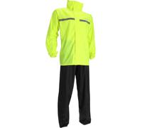 Acerbis Line Traje de lluvia para motocicleta de dos piezas, negro-amarillo, tamaño 2XL para Hombres
