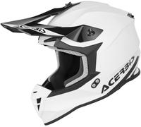 Acerbis Linear Casco de motocross, negro-blanco, tamaño 2XL para Hombres