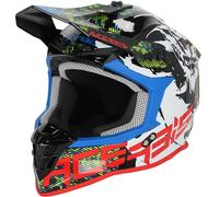 Acerbis Linear Graphic Casco de motocross, Negro/Blanco/Rojo, Talla XXL (63/64)