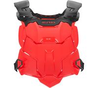 Acerbis Linear Protector de pecho, negro/rojo, Talla única