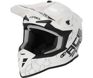 Acerbis Linear Solid 2024 Casco de motocross, blanco, tamaño XS para Hombres