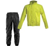 Acerbis Logo Traje de lluvia de 2 piezas, negro-amarillo, tamaño 2XL para Hombres
