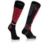 Acerbis Motocross Impact Calcetines, negro/rojo, Talla L/XL