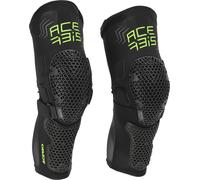 Acerbis MTB Korry Protectores de rodilla, negro/amarillo, Talla S/M