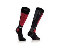 Acerbis MX Impact Socks 0021633.204.063 - Calcetines de impacto, color negro y rojo