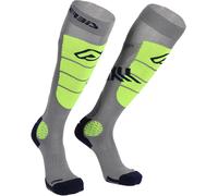 Acerbis MX Impact Vented Calcetines de motocross, gris-amarillo, tamaño S M para Hombres
