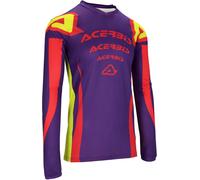 Acerbis MX J-Track Askar Maillot de motocross, morado/rojo, Talla M