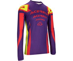 Acerbis MX J-Track Askar Maillot de motocross, morado/rojo, Talla M