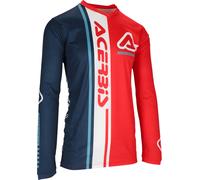 Acerbis MX J-Track Connection Maillot de motocross, rojo-azul, tamaño 3XL para Hombres