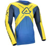 Acerbis MX J-Track Inc 2.0 Graphic Maillot de motocross, Azul/Amarillo, Talla L