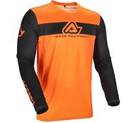 Acerbis MX J-Track Inc 2.0 Logo Maillot de motocross, negro/naranja, Talla XXL