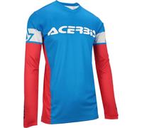 Acerbis MX J-Track Inc 2.0 Maillot de motocross, Azul/Rojo, Talla XXL