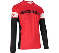 Acerbis MX J-Track Inc 2.0 Maillot de motocross, negro-rojo, tamaño S para Hombres