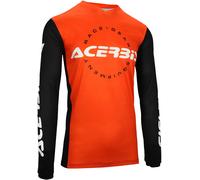 Acerbis MX J-Track Inc Maillot de motocross, negro-naranja, tamaño XL para Hombres