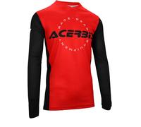 Acerbis MX J-Track Inc Maillot de motocross, rojo/negro, Talla 3XL