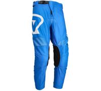 Acerbis MX Linear Logo Pantalones juveniles de motocross, blanco-azul, tamaño 28