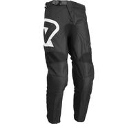 Acerbis MX Linear Logo Pantalones juveniles de motocross, Negro/Blanco, Talla 24