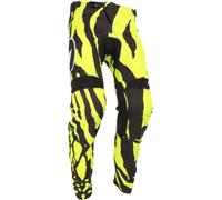 Acerbis MX Linear Lombok Pantalones de motocross, negro-amarillo, tamaño 38 para Hombres