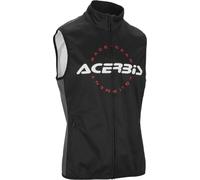 Acerbis MX Linear Softshell waterproof Chaleco de motocross, negro-gris, tamaño 3XL para Hombres