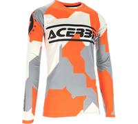 Acerbis MX Linear Sumbawa Maillot de motocross, naranja/gris, Talla S