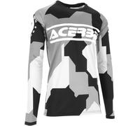 Acerbis MX Linear Sumbawa Maillot de motocross, negro/gris, Talla XL