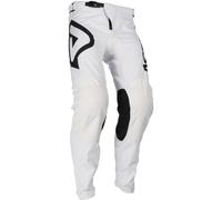 Acerbis MX Vented Pantalones de motocross, Blanco/Negro, Talla 30