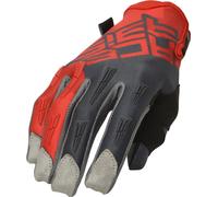 Acerbis MX X-H Guantes de motocicleta, gris-rojo, tamaño L para Hombres
