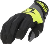 Acerbis Neoprene 3.0 Logo Guantes de moto, negro-amarillo, tamaño M para Hombres