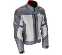Acerbis On Road Ruby Chaqueta Textil Moto, gris/rojo, Talla L