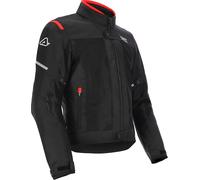 Acerbis On Road Ruby Chaqueta Textil Moto, negro/rojo, Talla XL