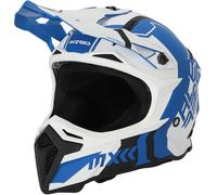 Acerbis Profile 5 Casco de motocross, blanco/azul, Talla S (55/56)