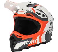 Acerbis Profile 5 Casco de motocross, blanco-naranja, tamaño S para Hombres