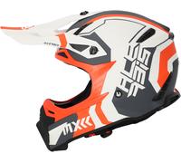 Acerbis Profile 5, casco de motocross S male Mate Blanco/Gris/Naranja Neón
